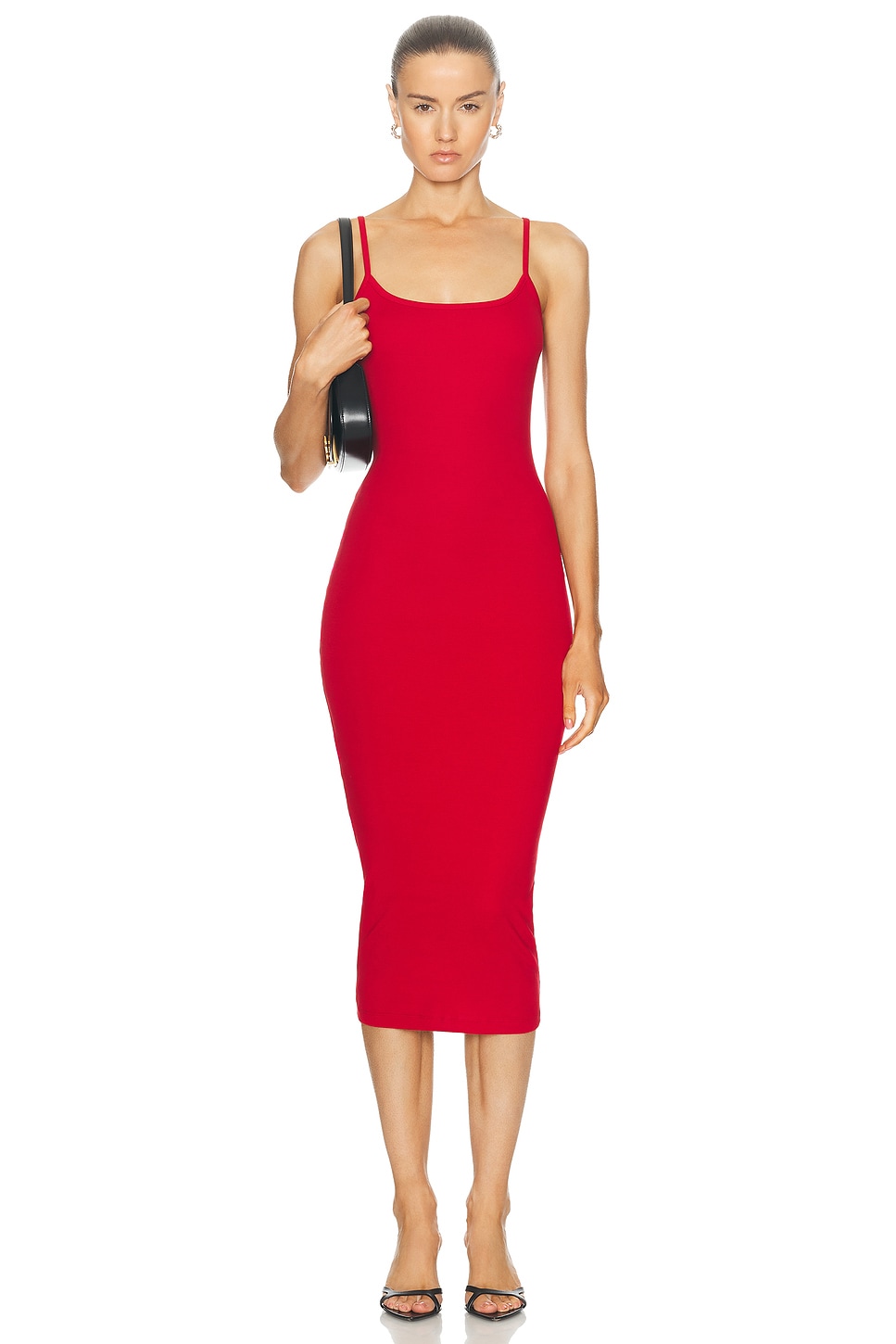 FLORE FLORE Bibi Midi Dress in Red - Red.  XL also in L