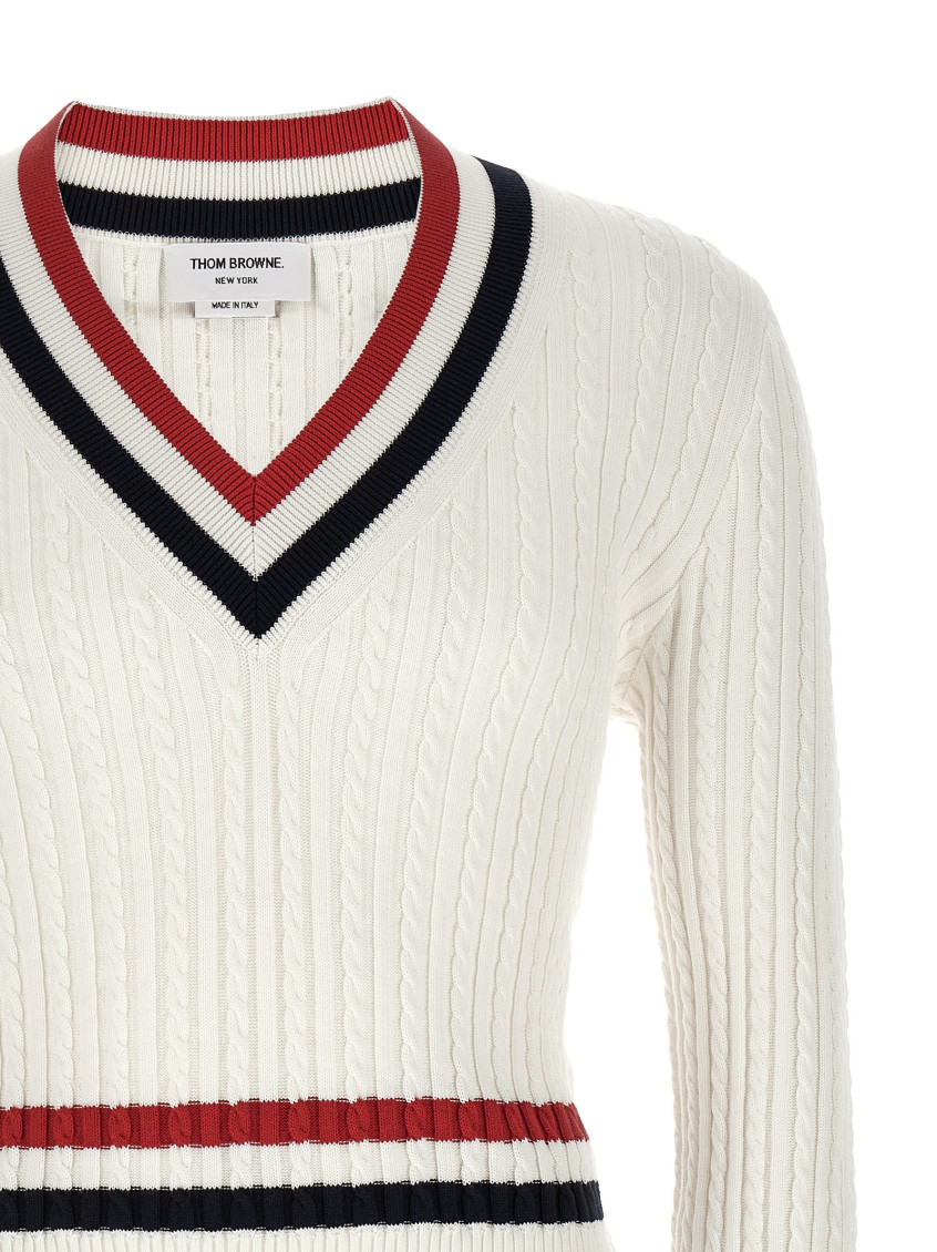 Rwb Intarsia Sweater Sweaters And Cardigans White