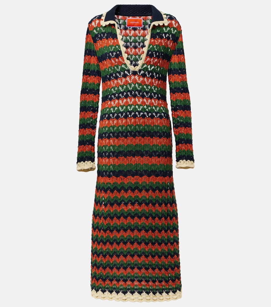 Perry crochet cotton polo dress