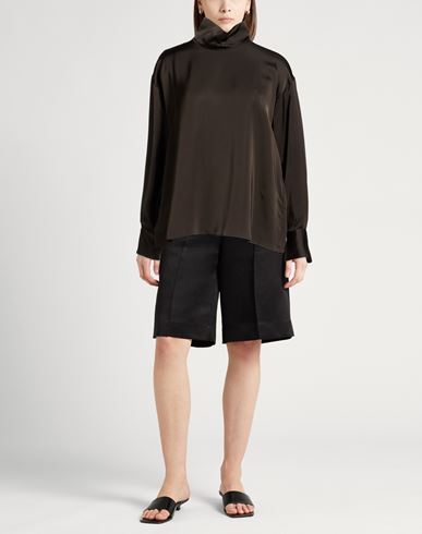 Woman Top Dark brown Size 0 Viscose