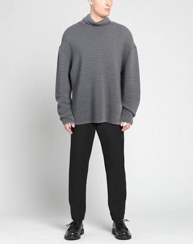 Man Turtleneck Grey Size XXL Merino Wool