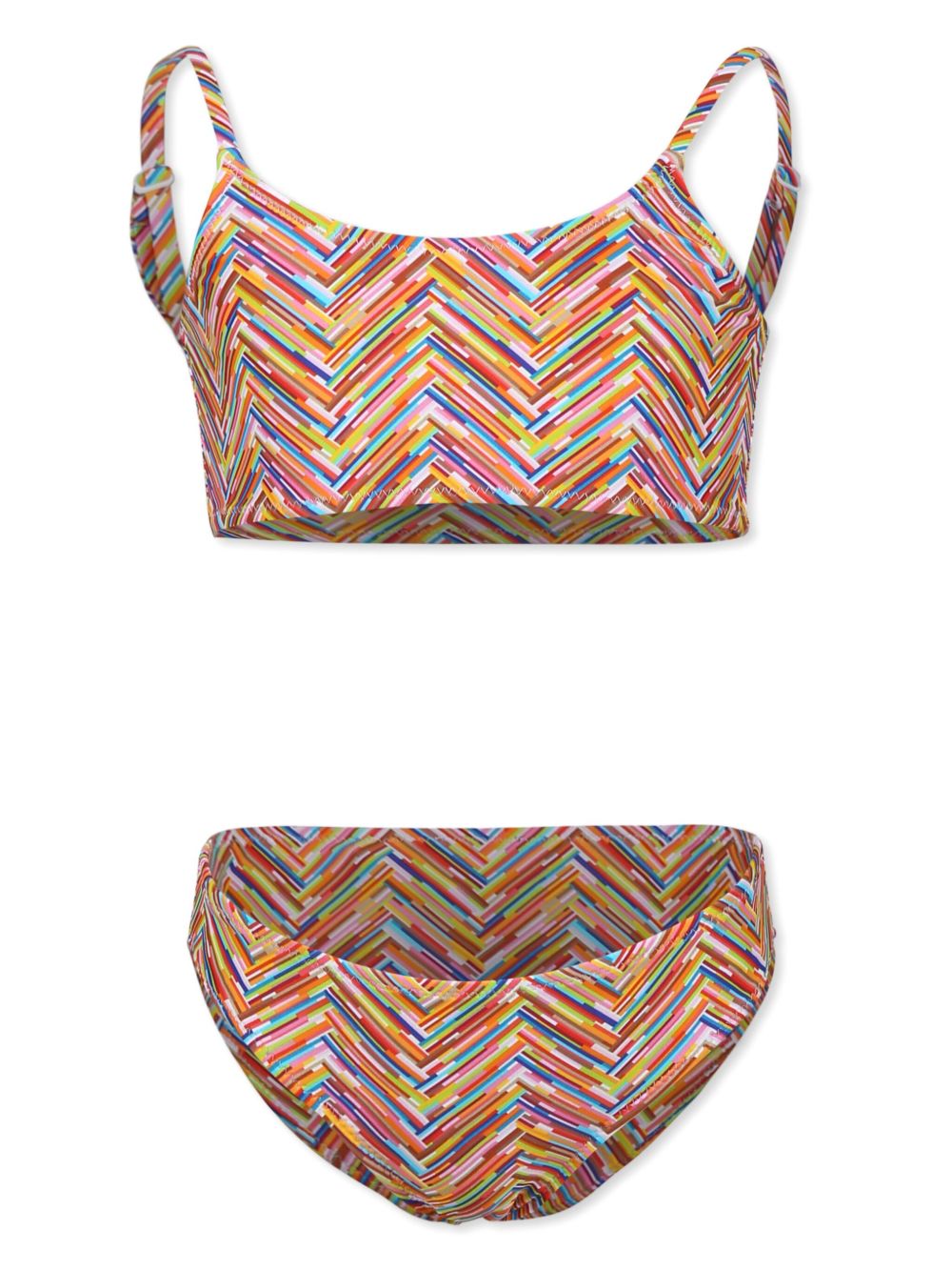 Zigzag-print bikini - Red
