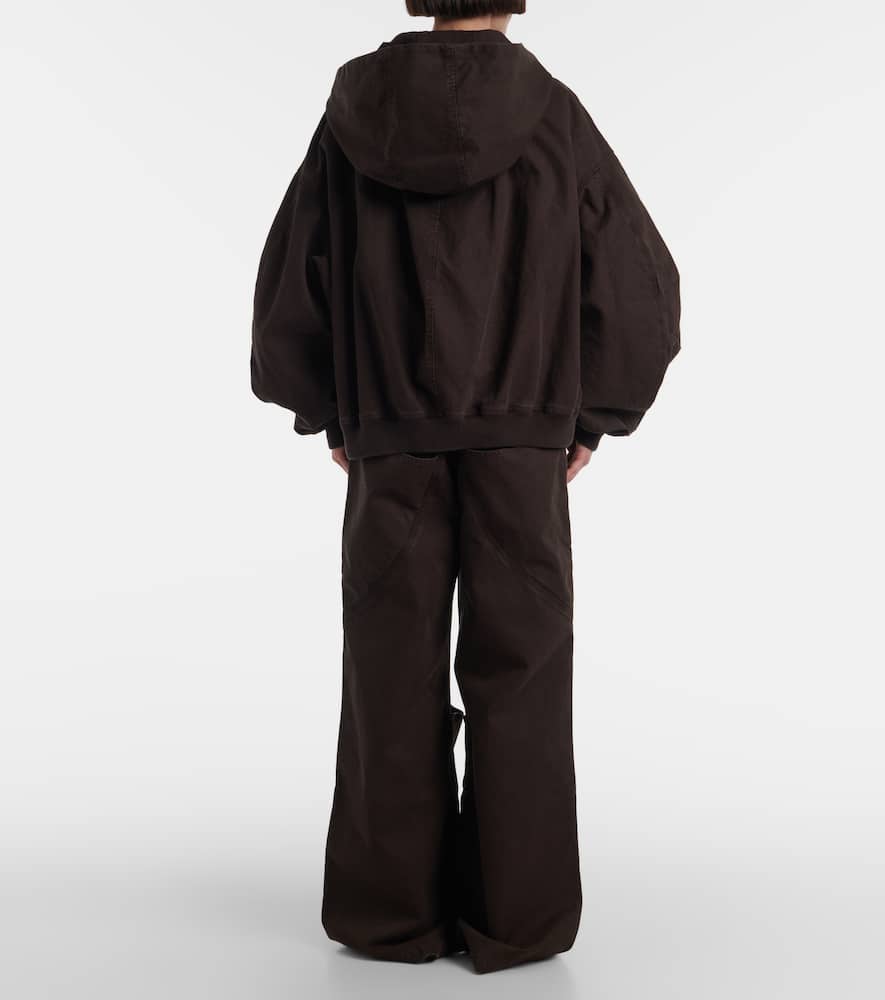 Cotton gabardine bomber jacket