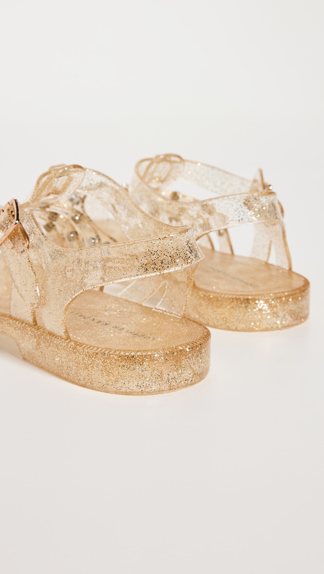 Rhys Jelly Sandals with Studs Champagne