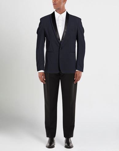 Man Blazer Midnight blue Size 34 Polyester, Tencel, Wool, Elastane