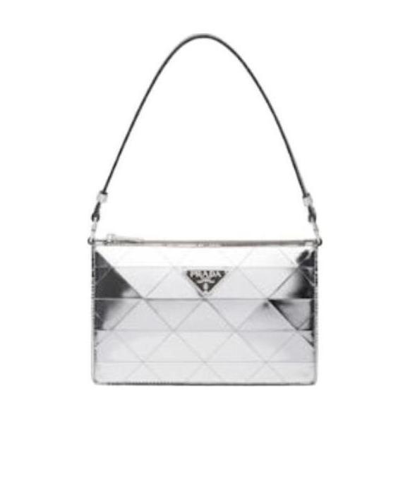 Metallic leather mini-bag