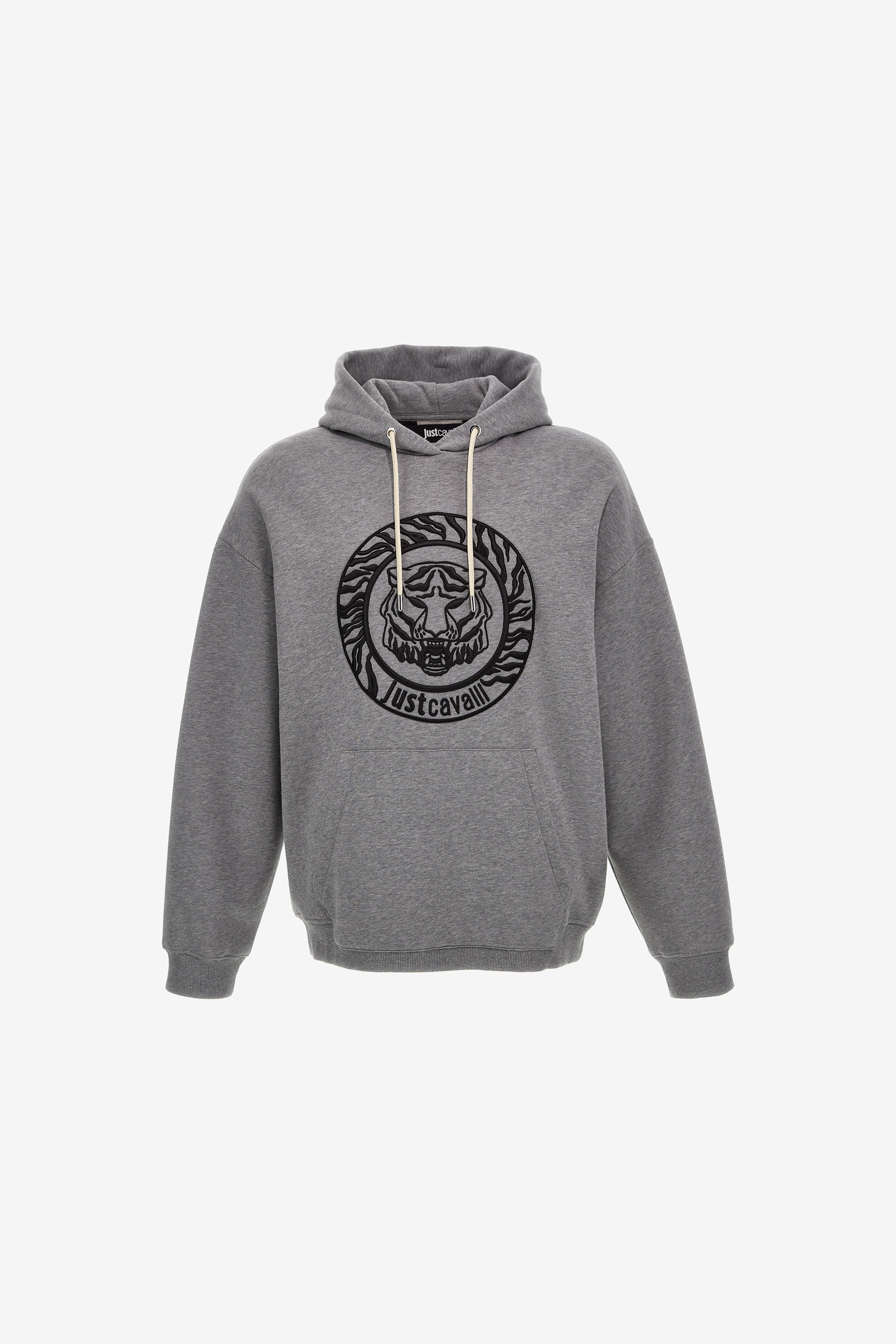 Just Cavalli Tiger Logo Front-pocket Sweatshirt