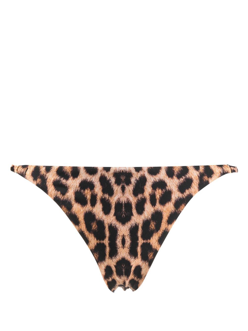Leopard-print bikini bottoms - Brown