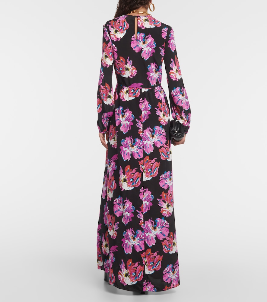 Sydney printed silk-blend maxi dress