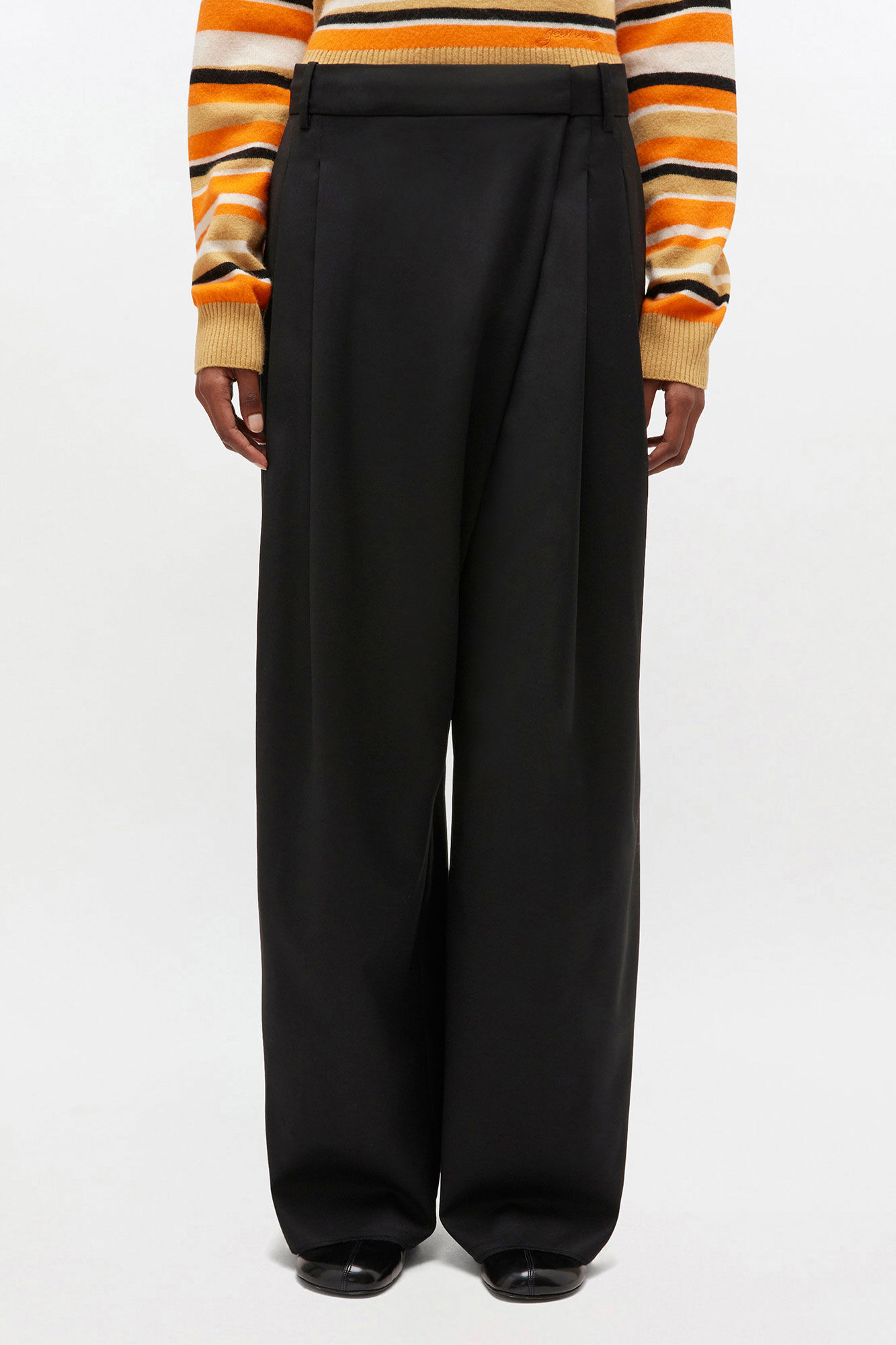 Black Cross-over Pants