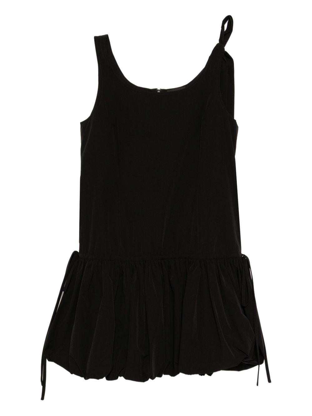 Gathered-detailing dress - Black