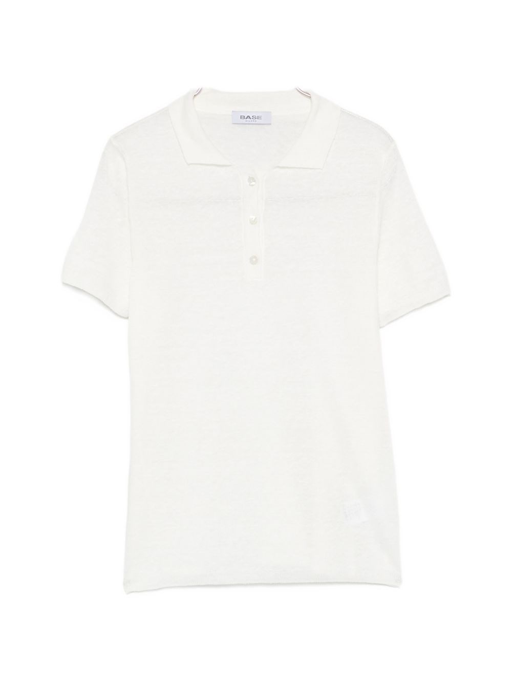 Linen And Cotton Blend Polo Shirt
