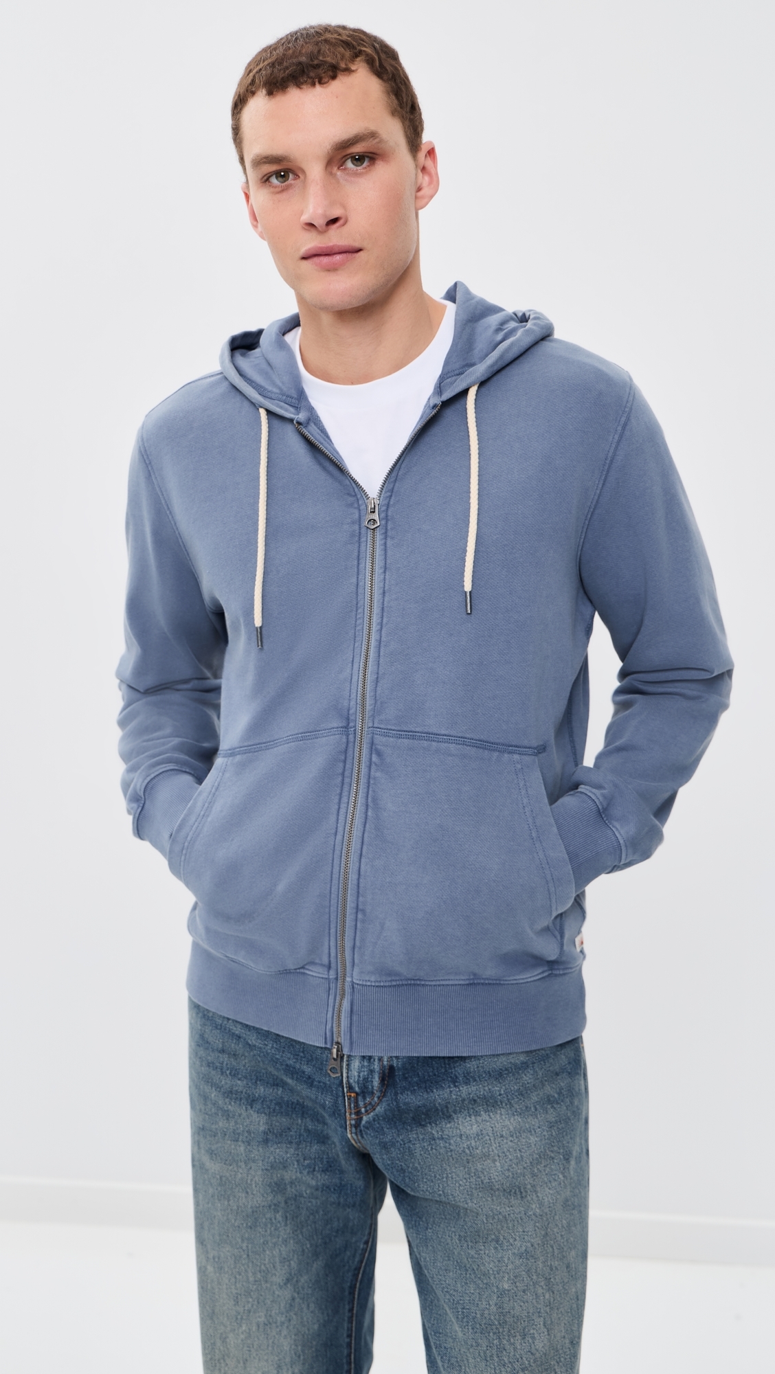 Oceanside Fleece Zip Hoodie Blue Creek