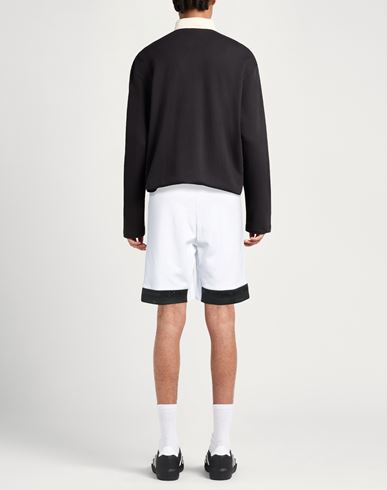 Ea7 Man Shorts & Bermuda Shorts White Size L Cotton, Polyester, Elastane, Polyamide