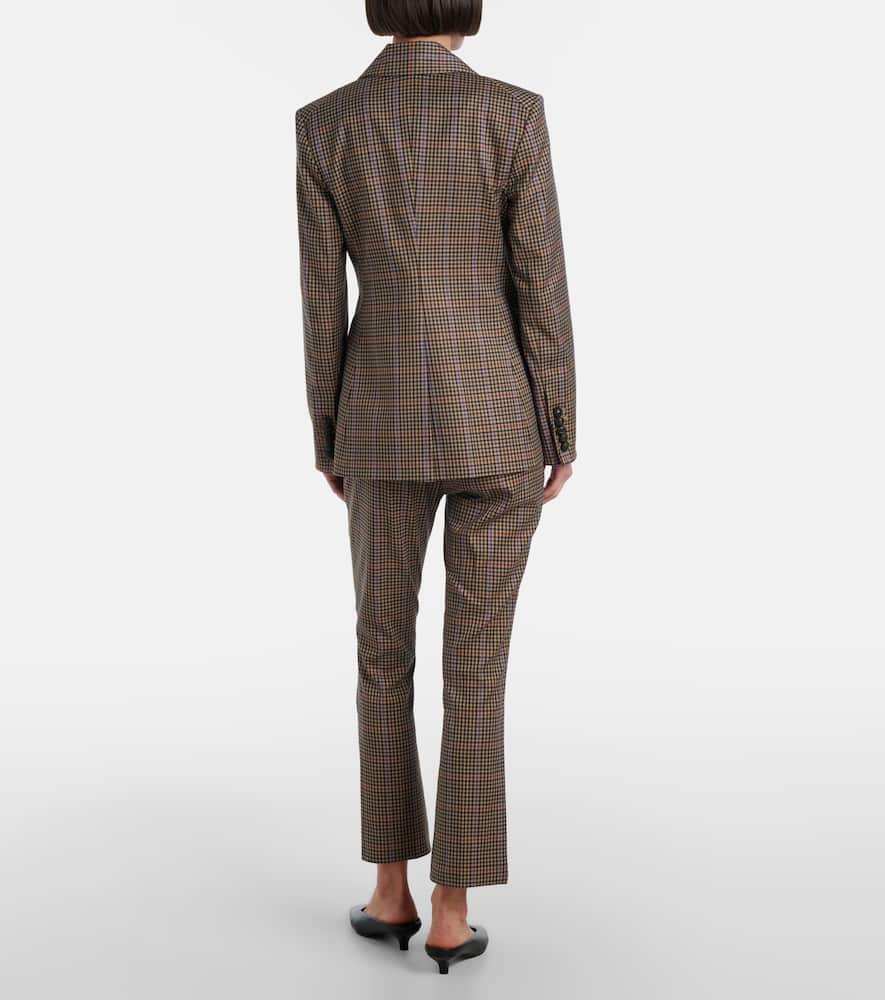 Arte checked slim pants