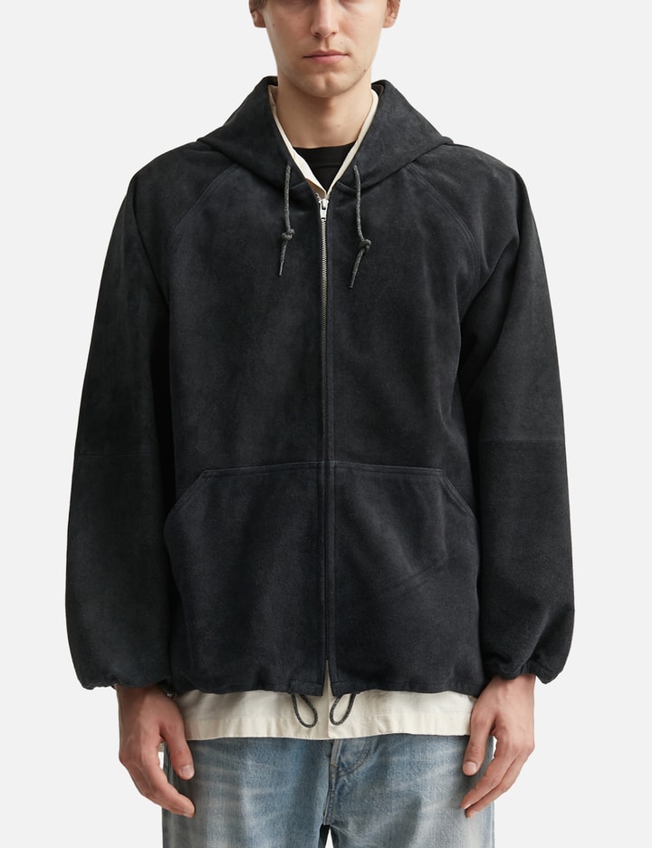 Goat Suede Hooded Jacket