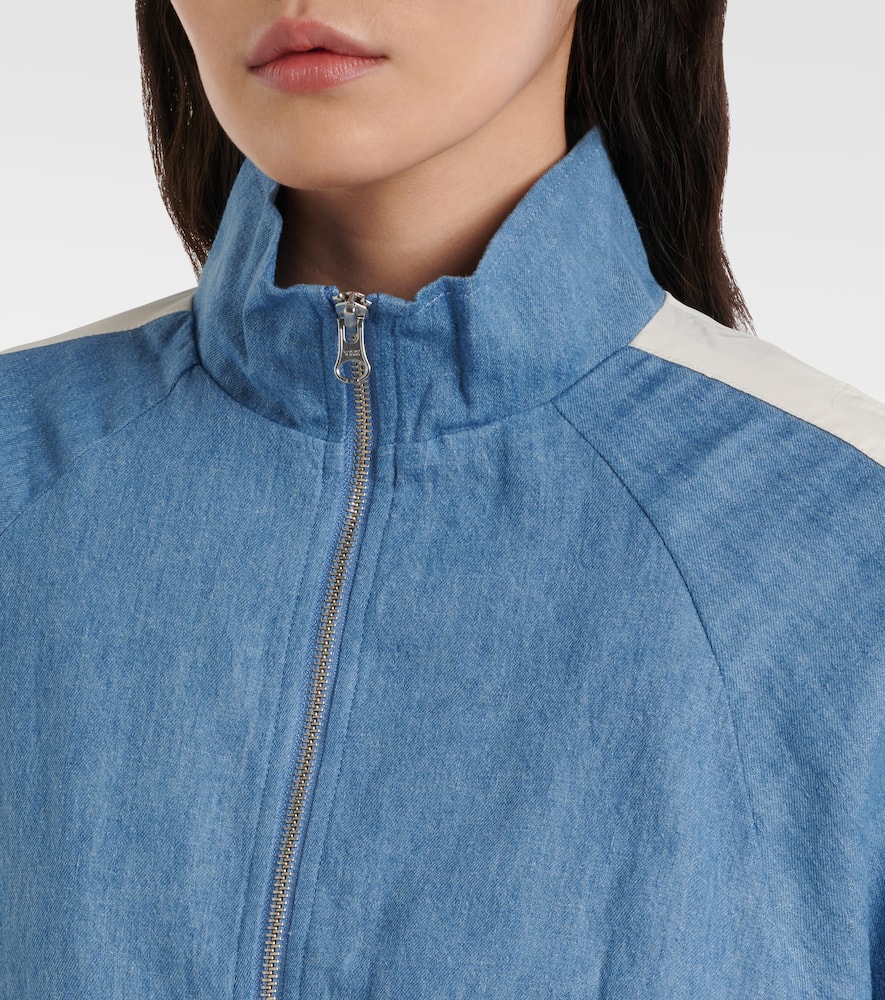 Oracle Elias hemp and cotton chambray track jacket