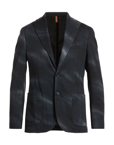 Man Blazer Midnight blue Size 38 Polyester, Elastane