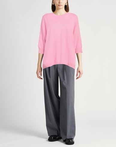 Woman Sweater Fuchsia Size S Cashmere, Cotton