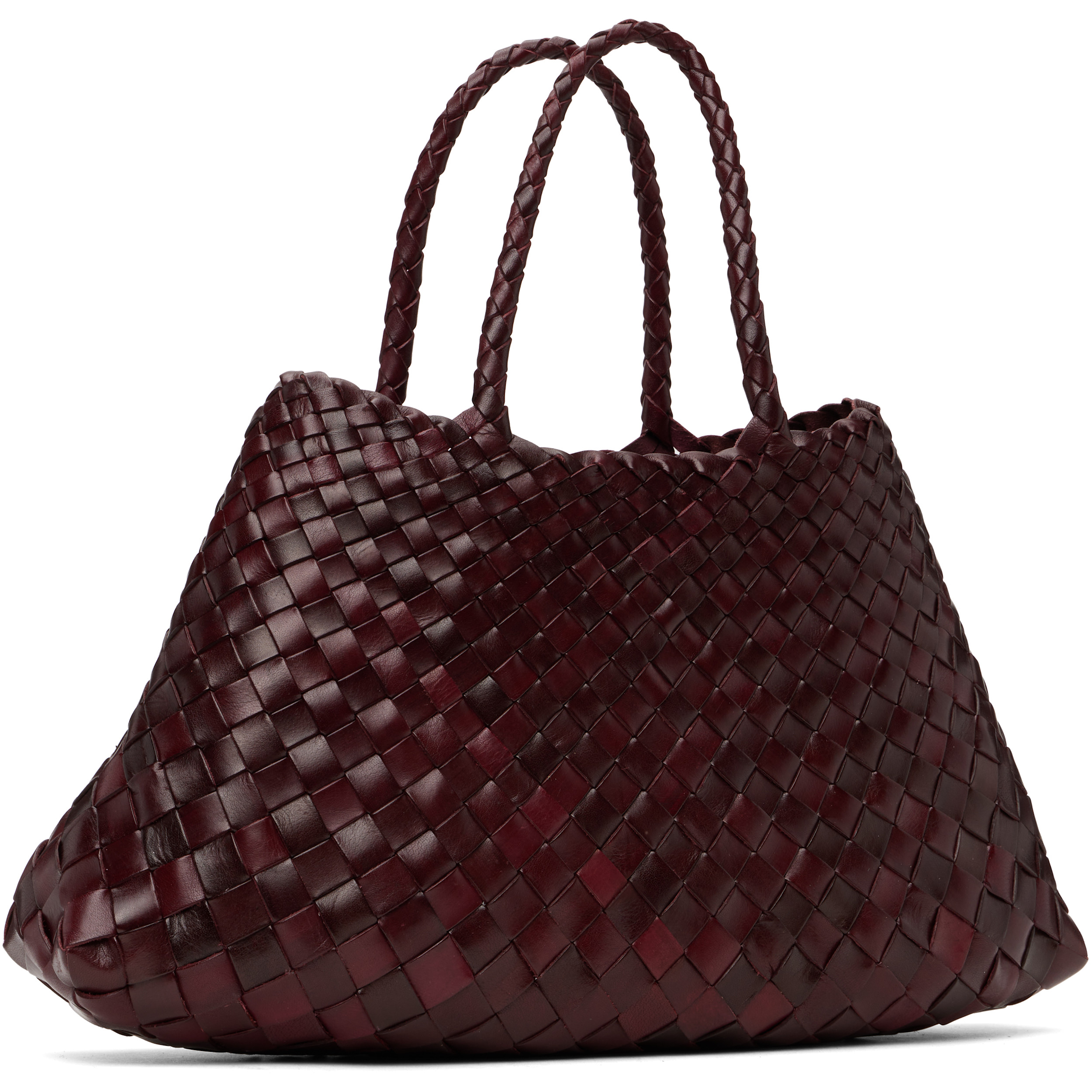 Burgundy Santa Croce Small Tote