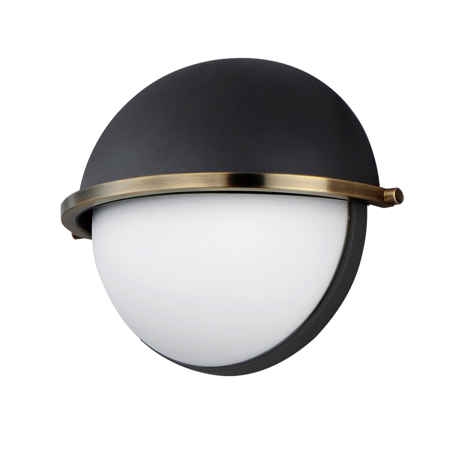 Black Weathered Brass One Light Wall Sconce from the Duke Collection