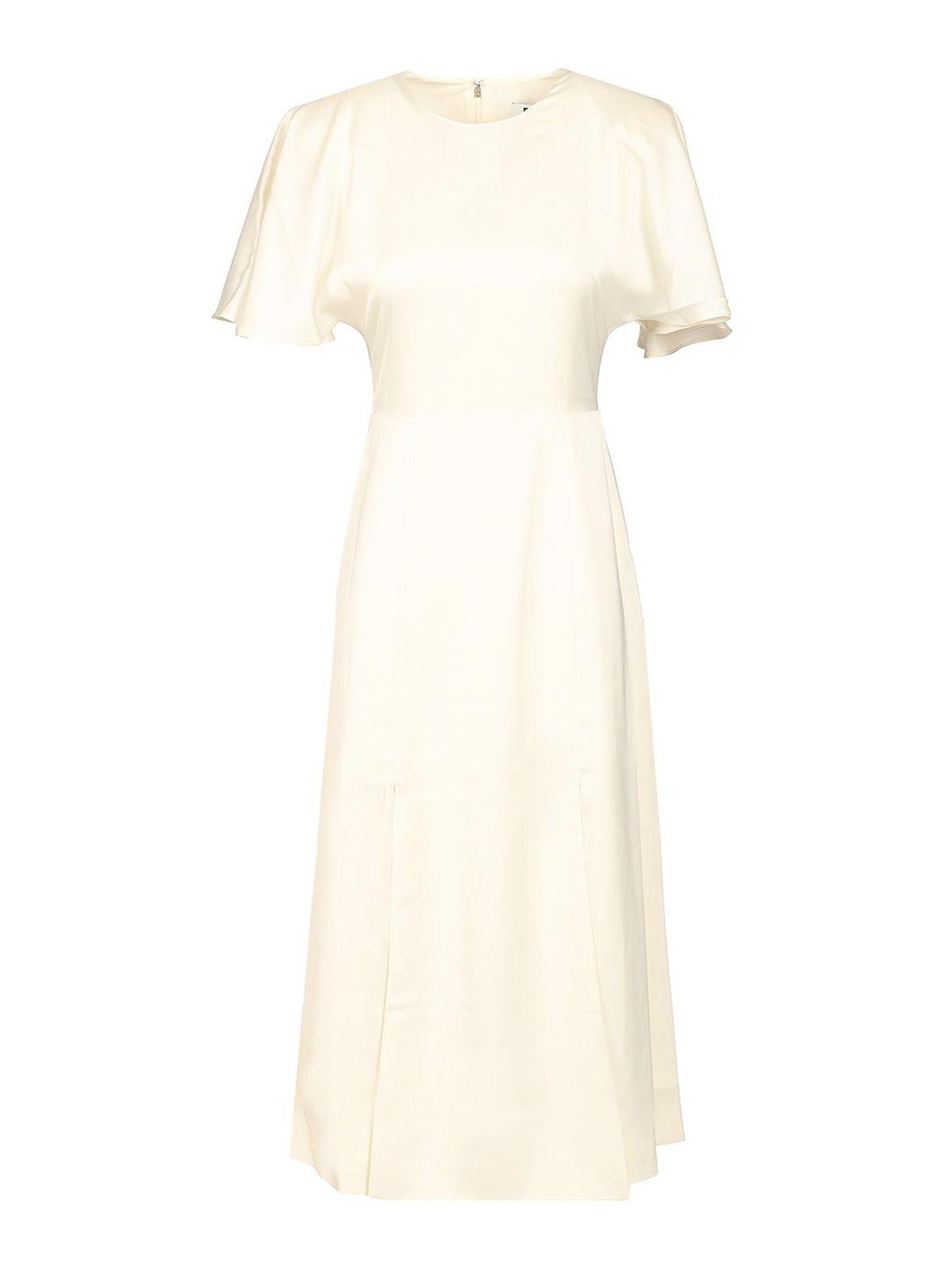 Shiny Satin Midi Dress