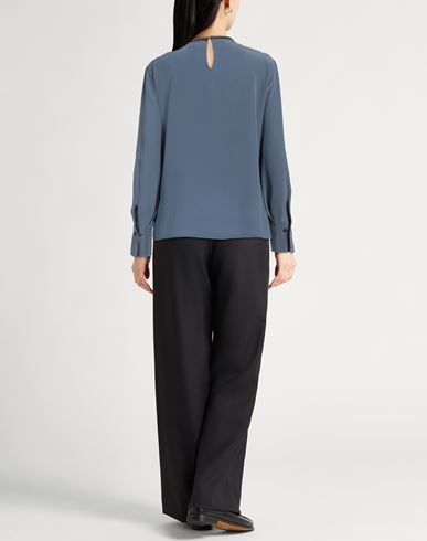Brunello Cucinelli Woman Top Slate blue Size XS Silk, Ecobrass