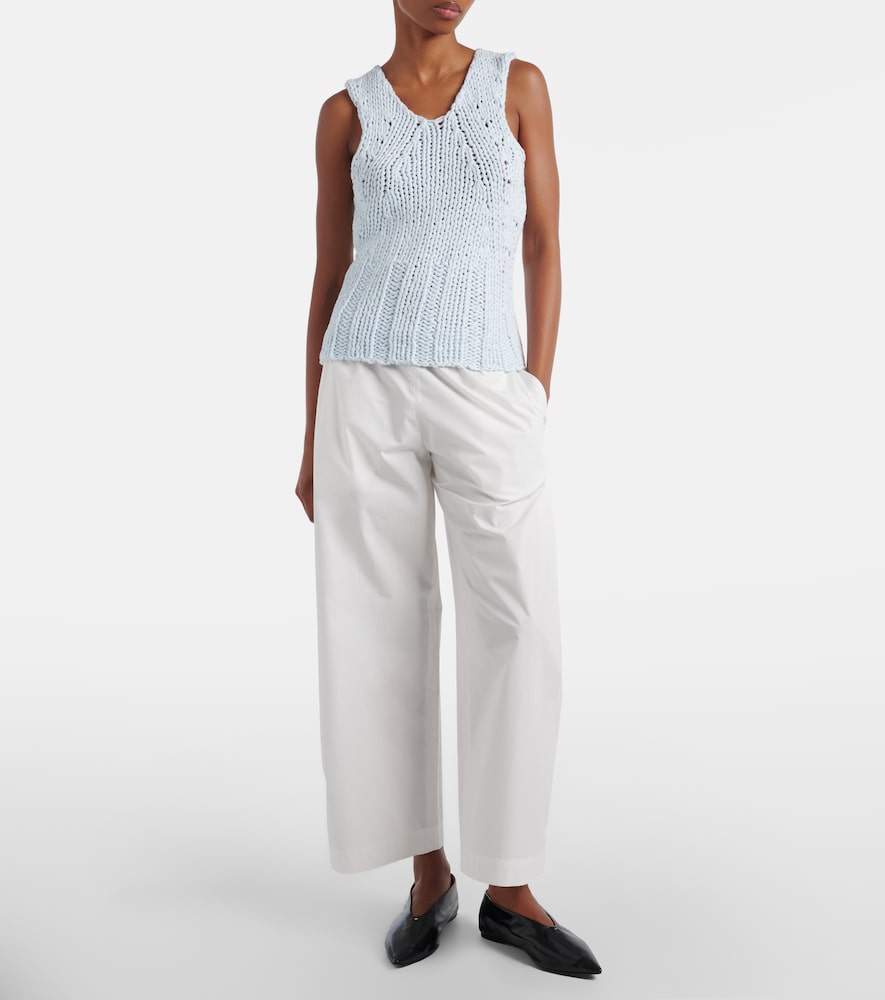 Cassie knitted cotton top