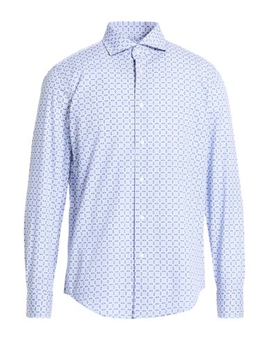 Man Shirt Blue Size 16 Cotton