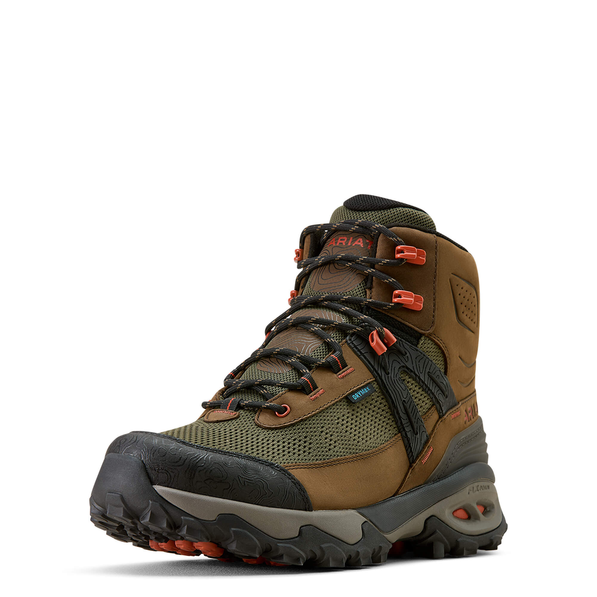 Men's Traverse Mid Waterproof Hiking Boots in Brown Bark Evergreen, D Medium Width, Size 8, by