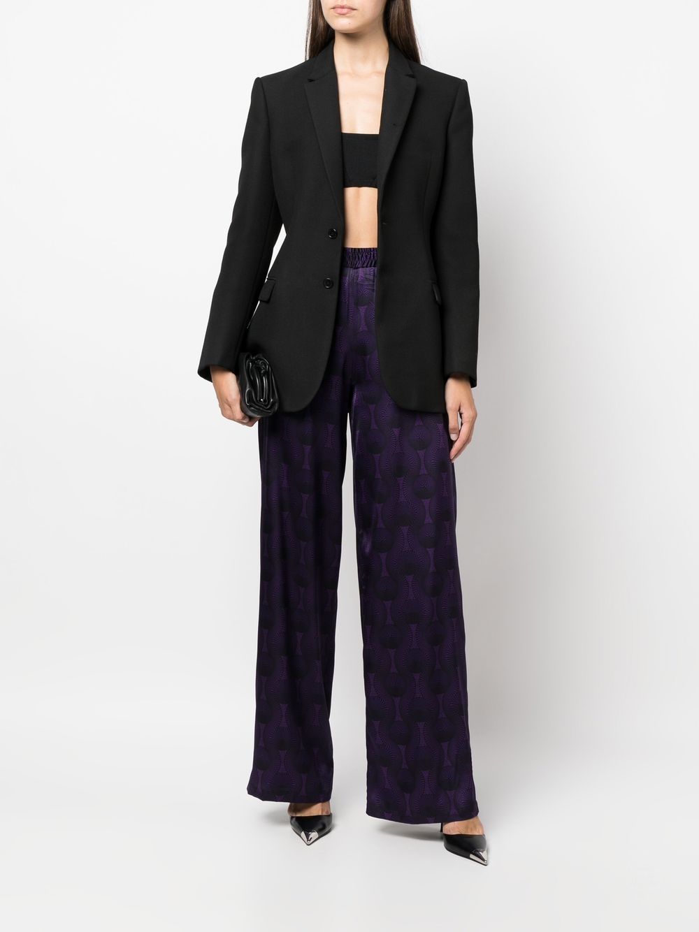 Ozwald Boateng Elastic Silk Imprimé Silk pantalon