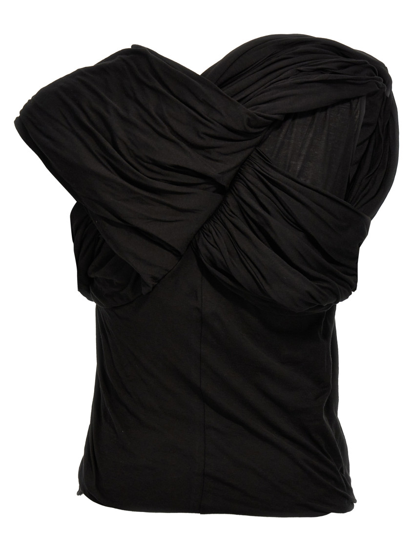 Draped Jersey Top