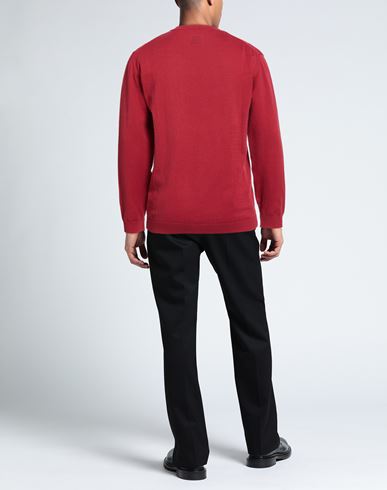 Man Sweater Red Size S Cotton