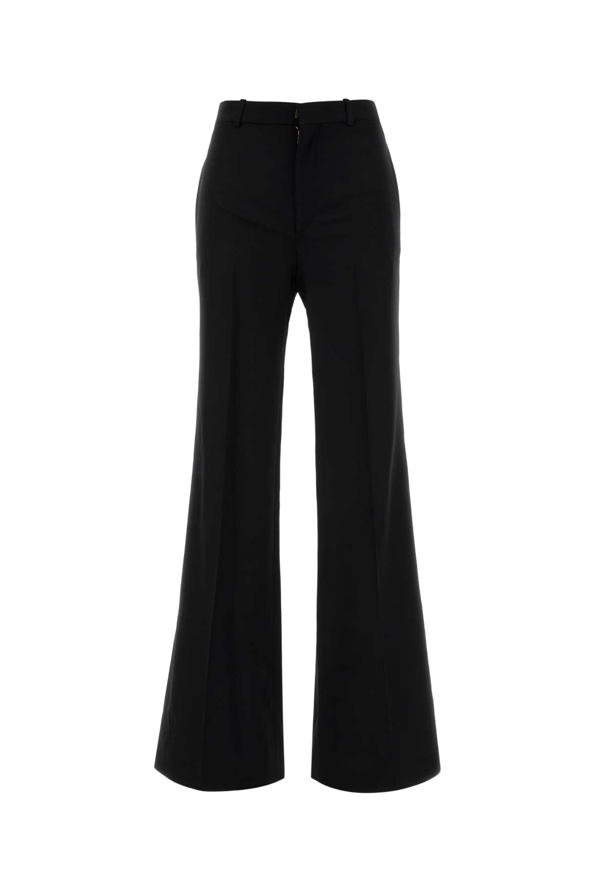 Virgin Wool Trousers — Black