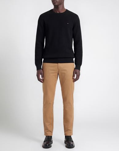 Man Sweater Black Size M Cotton