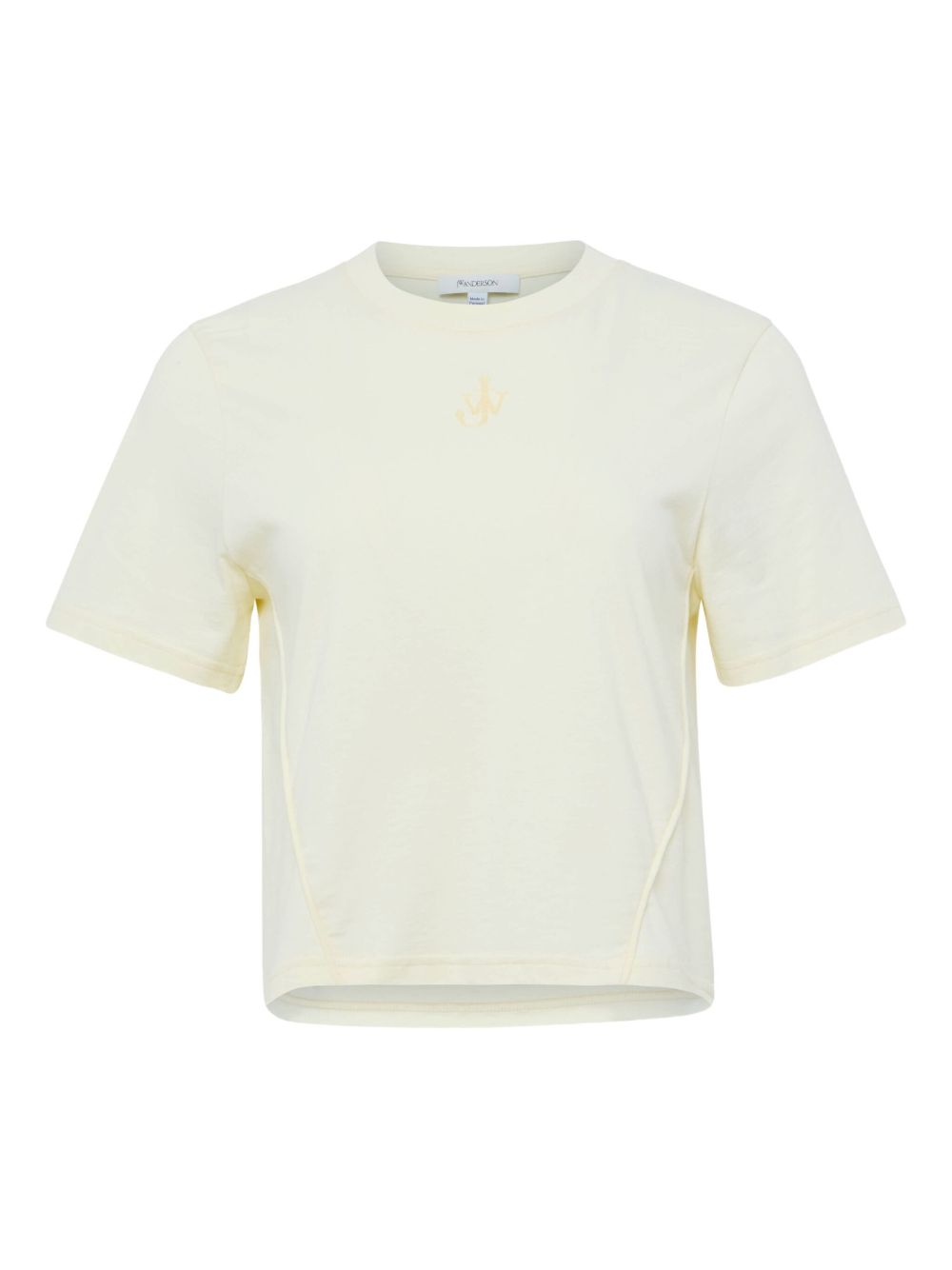 Logo-embroidered T-shirt - Yellow