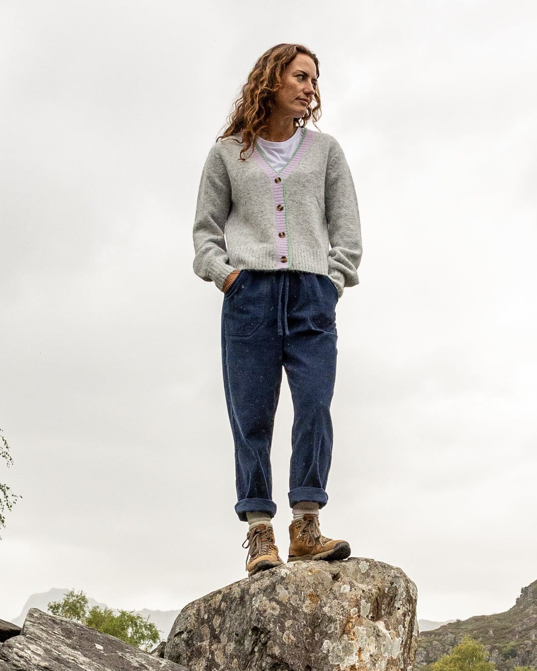 Saltrock Artie Womens Cardigan in Grey