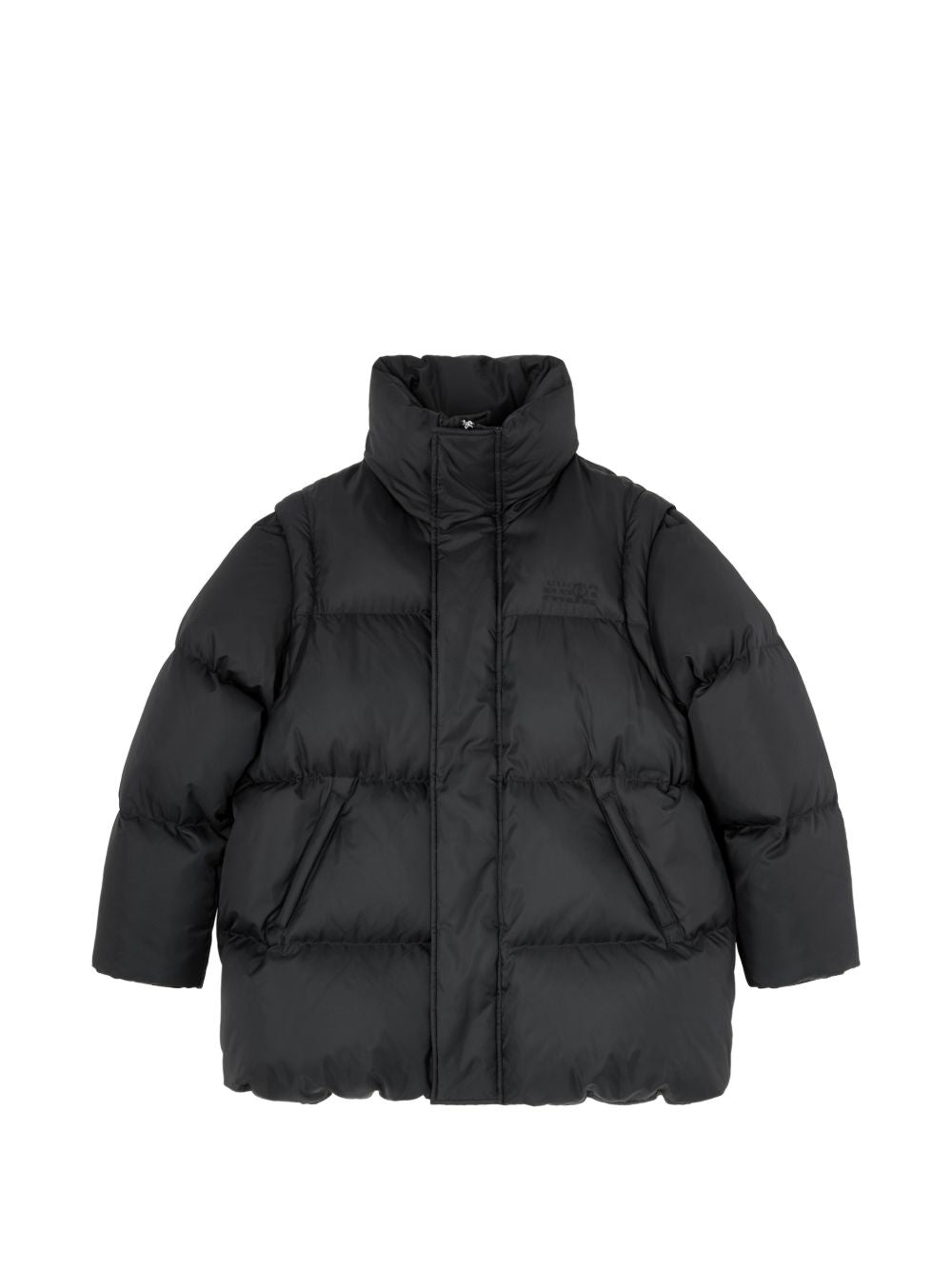 Quilted Down Down Jacket — Black
