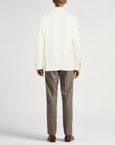 Man Blazer White Size 46 Cotton, Polyamide, Elastane