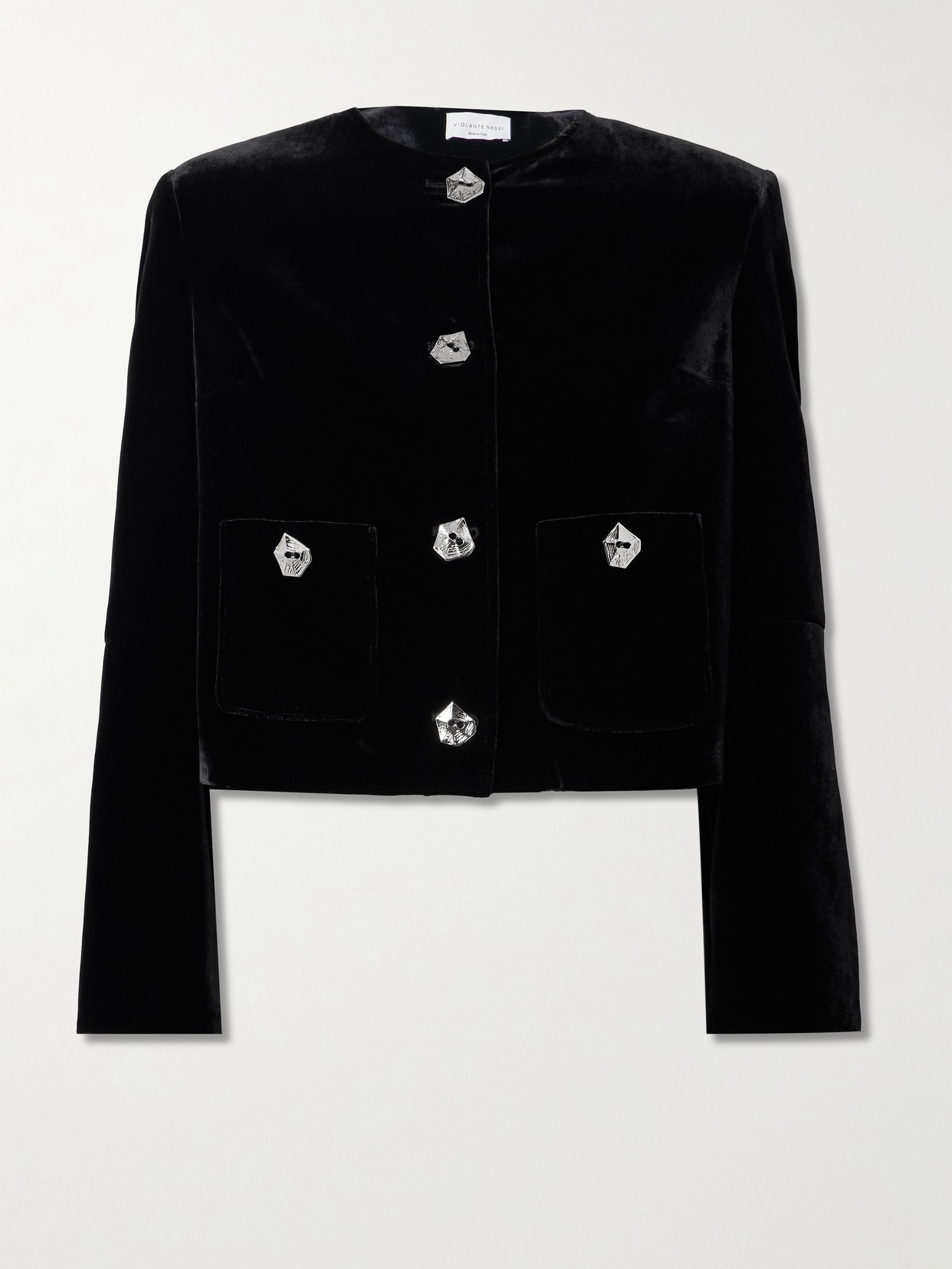 Kelly Velvet Jacket - Black