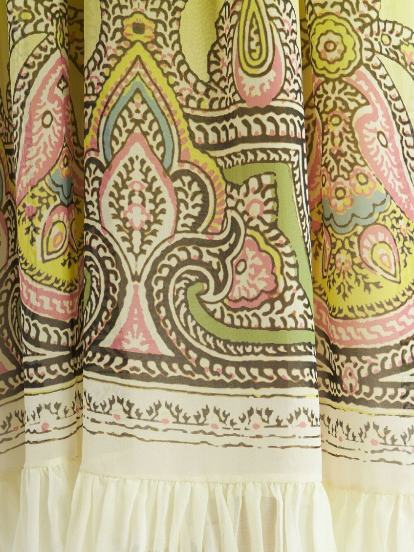 - Printed Silk Dress