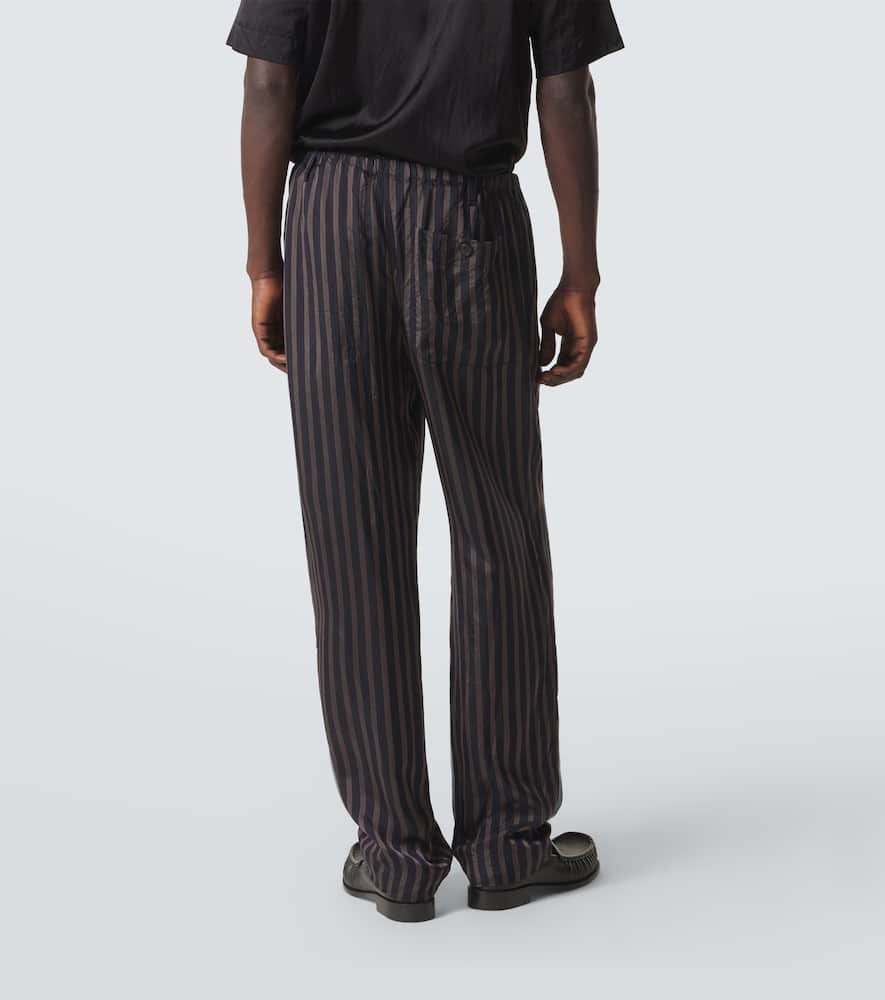 Mid-rise straight pants