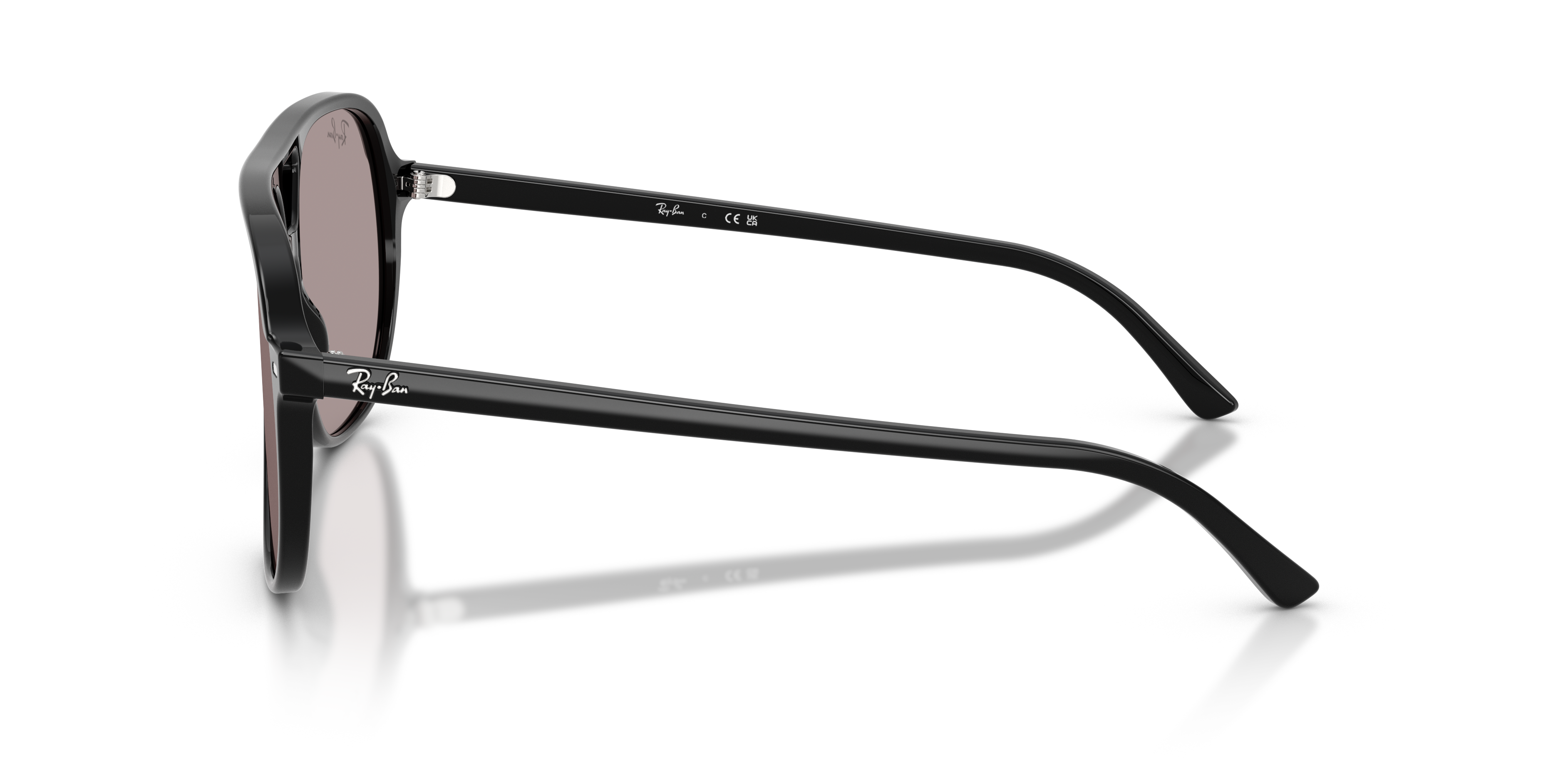 Ray - Ban Unisex Ray - Ban RB2198 BILL 901/53 Sonnenbrillen Acetat Schwarz Violett Quadratisch Norma