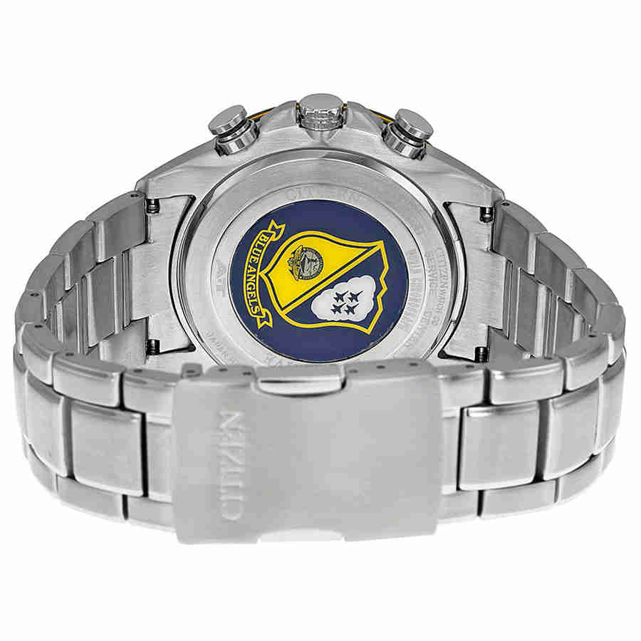 Eco Drive Blue Angels Chronograph Mens Watch AT8020-54L