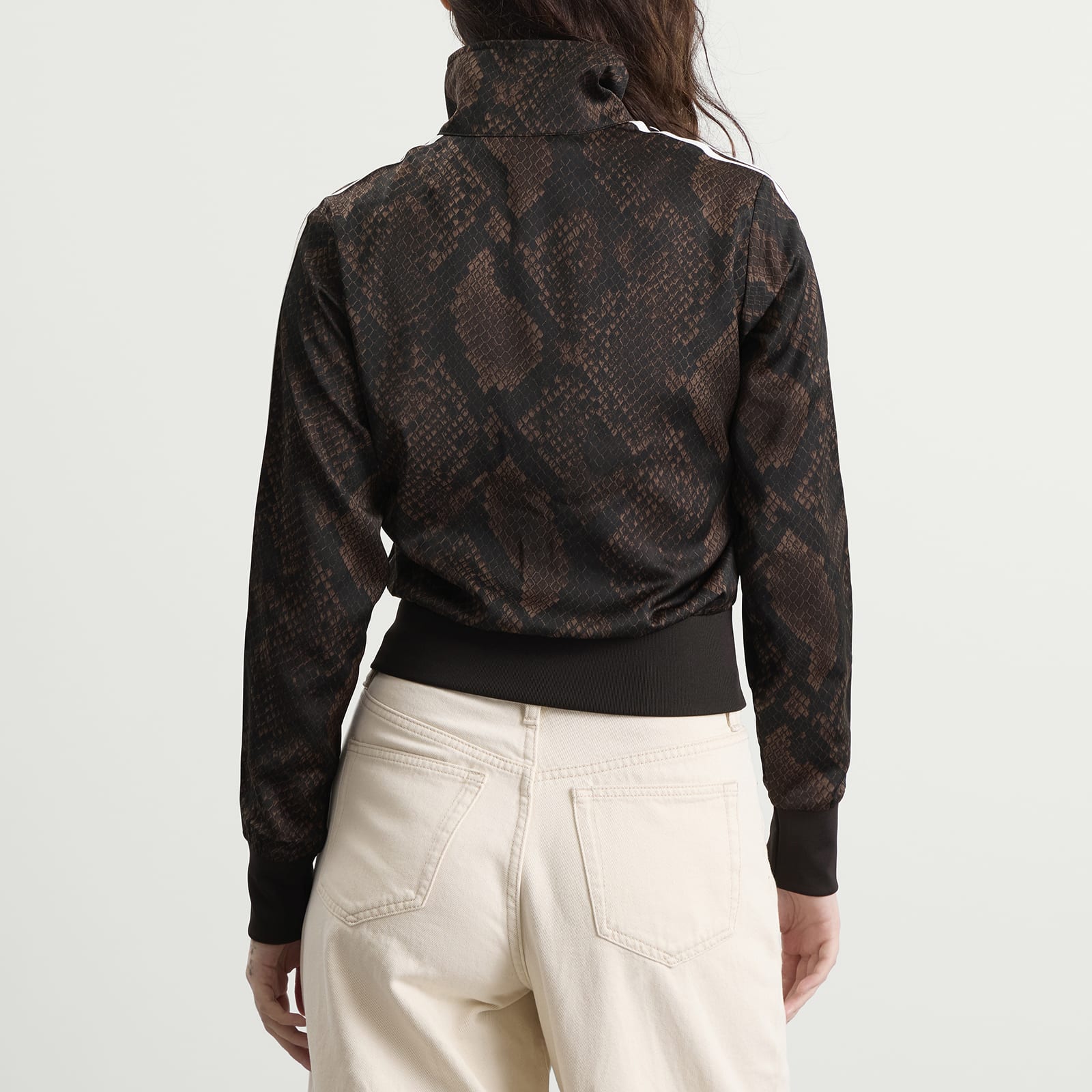Women's Satin Firebird Track Top Earth Strata/Aurora Coffee