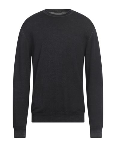 Man Sweater Charcoal Size 36 Merino Wool