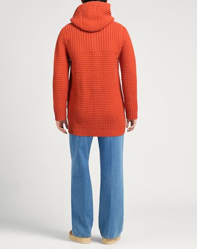 Man Coat Orange Size M Wool, Polyamide