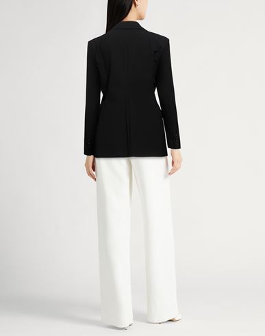 Woman Blazer Black Size 4 Polyester, Viscose, Elastane