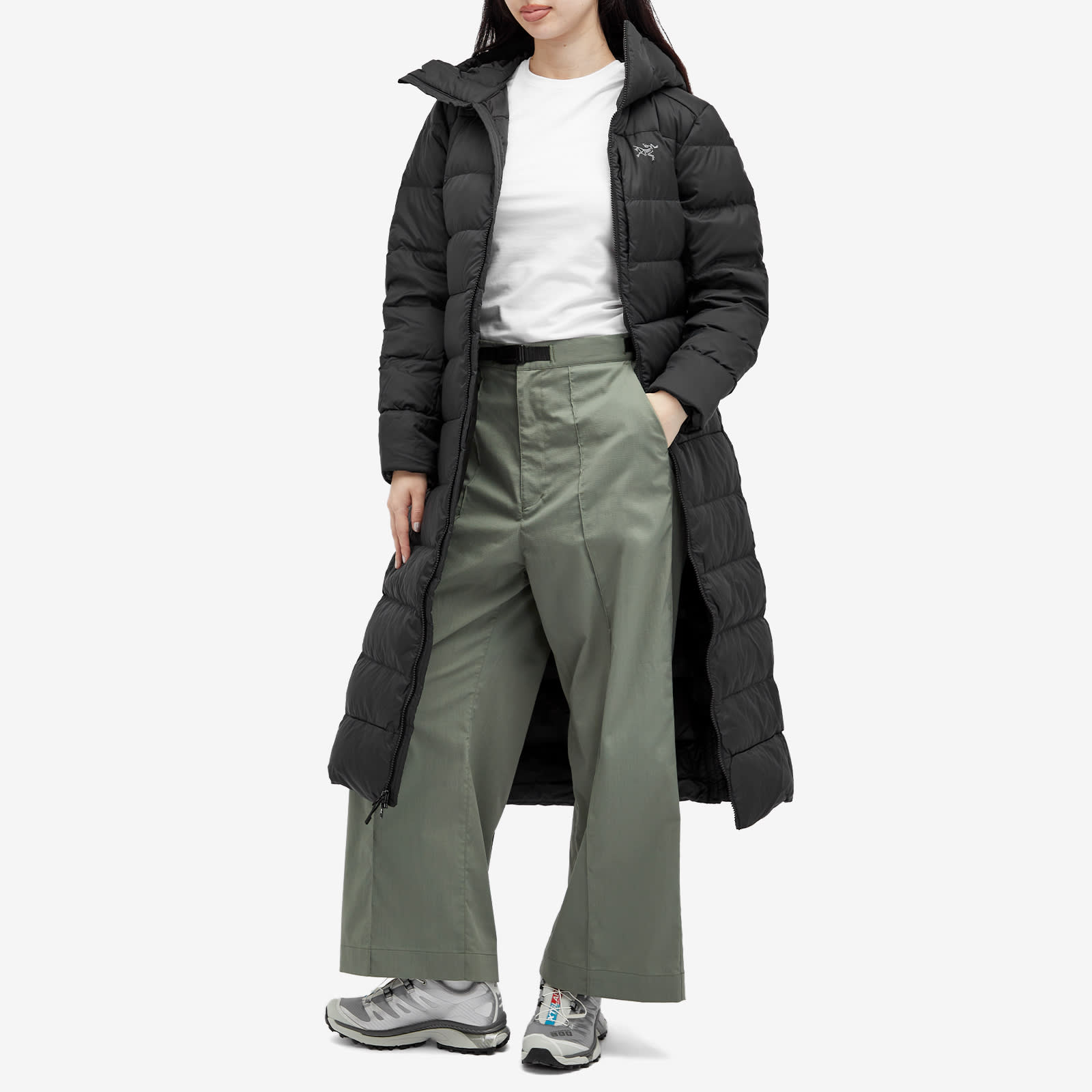 Women's Thorium Long Parka Jacket in Black