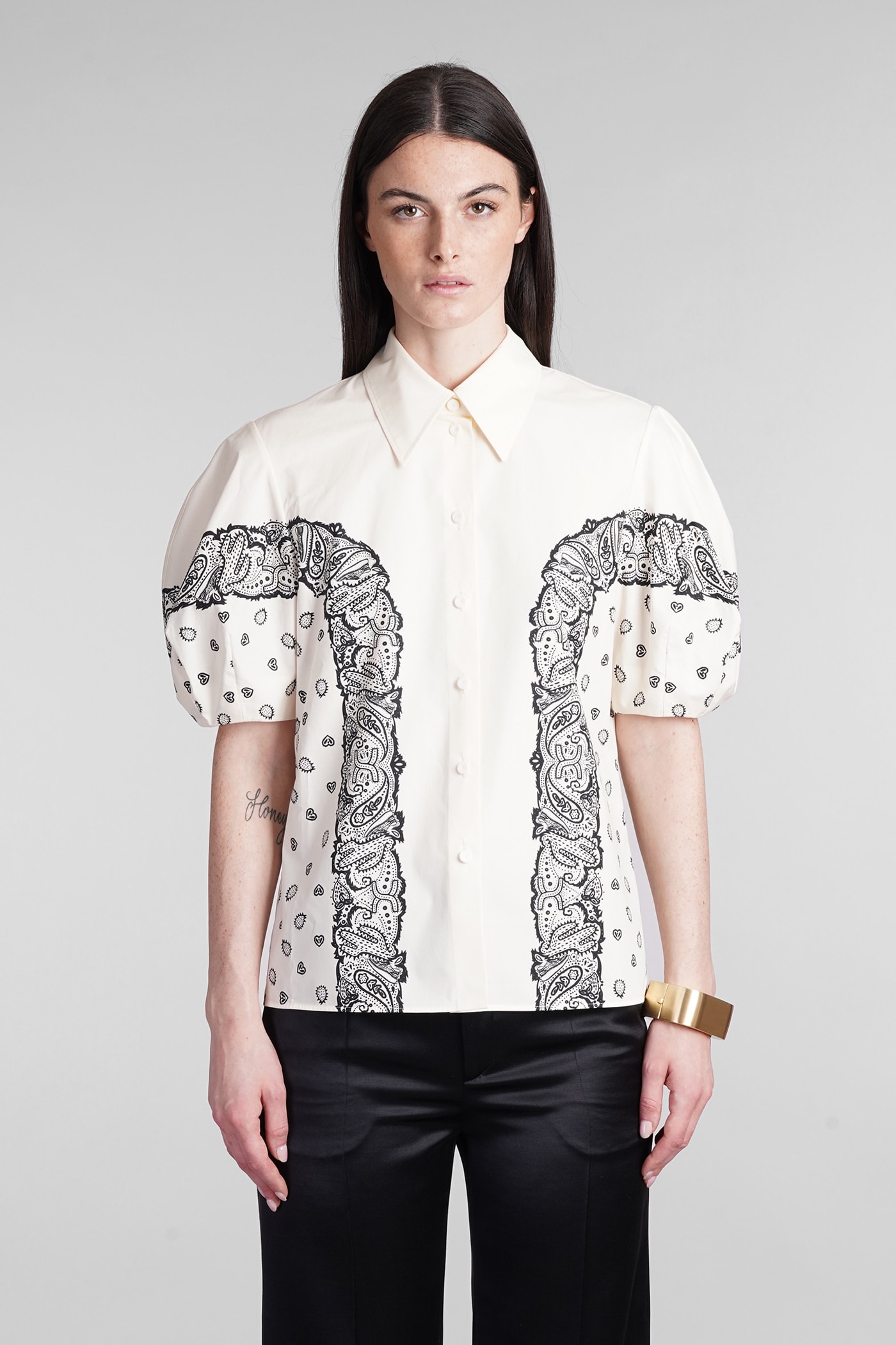 Shirt In Beige Cotton